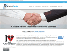 Tablet Screenshot of chirotechs.com